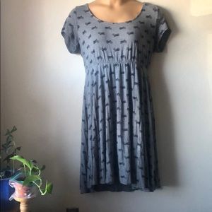 T-shirt Dress with motorcycle print